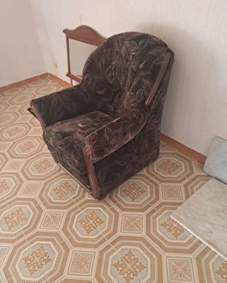 poltrona in velluto