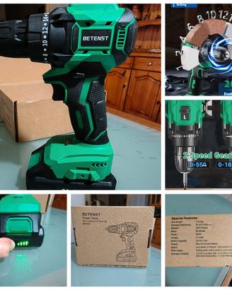 Trapano a batteria brushless+ tester acqua 