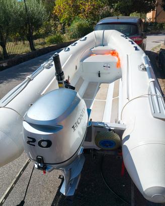 gommone quicksilver alurib 320  motore honda 20 cv
