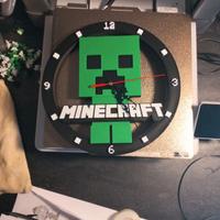 Orologio Minecraft Creeper Design Parete