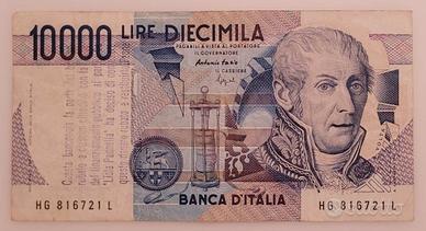 LIRE 10000 CON TIMBRO LISTA PANNELLA 1997