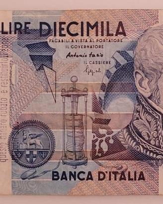 LIRE 10000 CON TIMBRO LISTA PANNELLA 1997