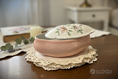 Portagioie in Ceramica Artigianale  dipinto a mano