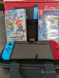 Nintendo Switch OLED, Super Mario e portaconsole