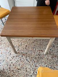 Tavolo shabby chic 90x90 allungabile 90x180