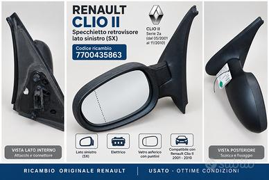 Specchietto retrovisore sinistro Renault Clio II