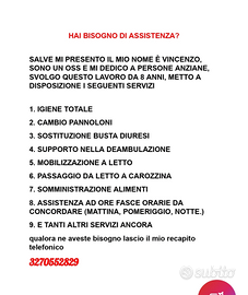 Oss (operatore socio sanitario)