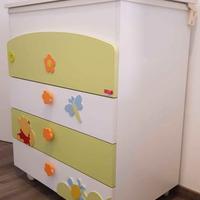 Lettino a sbarre e fasciatoio Doimo Cityline, line