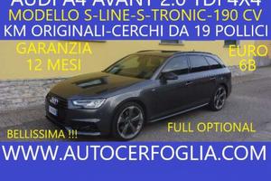 AUDI A4 Avant 40 2.0 tdi S-LINE quattro 190cv s-