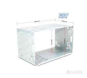 SCATOLA ADATTATRICE 2 DIN UNIVERSALE IN METALLO