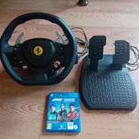 Volante Ferrari + Pedalina Gas e Freno + F1 2021