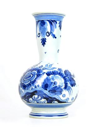Vaso decorato blu