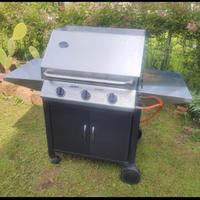 barbecue da giardino inox a Gas