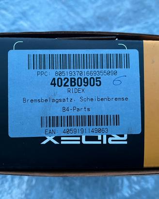Pastiglie freno  RIDEX 402B0905 nuove