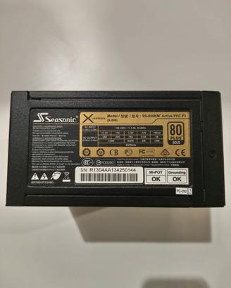 Alimentatore ATX 850W Seasonic 80 plus Gold