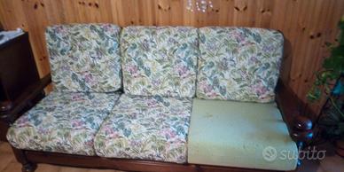divano in legno 3 posti