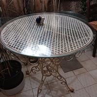 tavolo ferro battuto