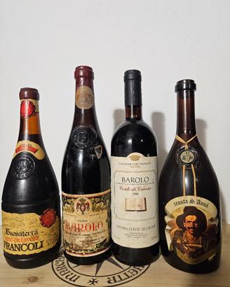 vino vintage anni 80 barolo 
