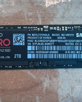 Samsung ssd 990 pro 2TB  M.2