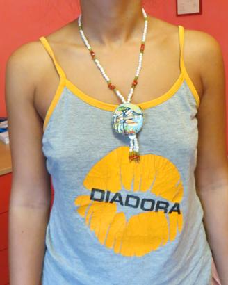 Collana bracciale orecchini agata corallo peridoto