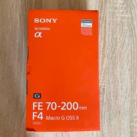 Sony 70-200 F4 Macro Mark II