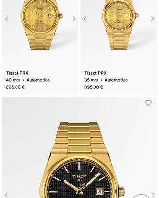 Tissot prx gold