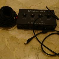 Scheda audio USB M-AUDIO M-Track Duo con cavi