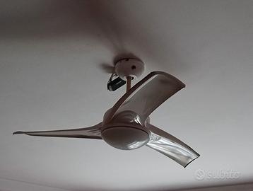 ventola da tetto con luce e telecomando (2 tipi)