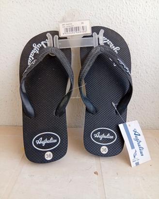 Infradito mare AUSTRALIAN nere NUOVE - Taglia 36