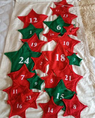 Calendario di natale in tessuto