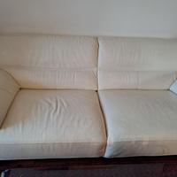 Divano Chateaux D'Ax bianco in pelle