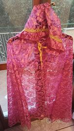 Mantello rosa taglia unica ragazzi