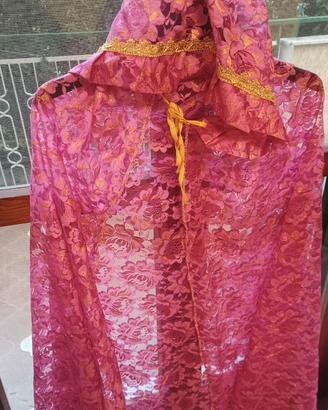 Mantello rosa taglia unica ragazzi