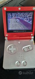 Game Boy Advance SP Mario Red ORIGINAL + 3 Giochi