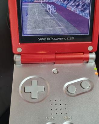 Game Boy Advance SP Mario Red ORIGINAL + 3 Giochi
