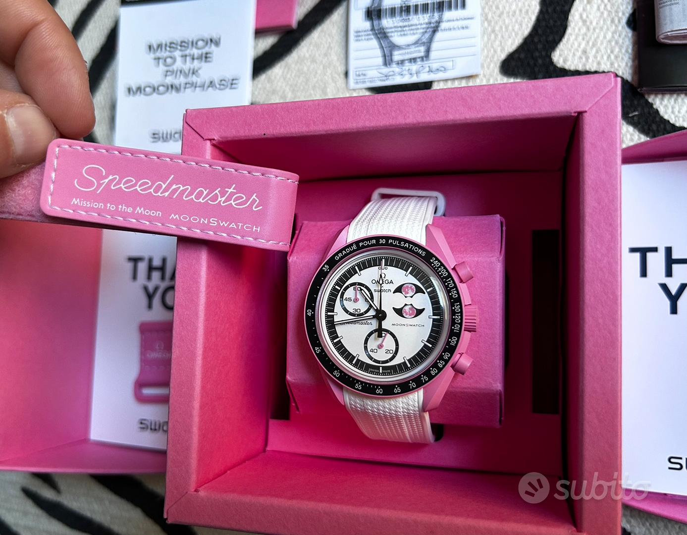 Omega x Swatch Mission to the Pink Moonphase Abbigliamento e