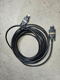 Cavo video 10 metri 2 DVI +ADATTATORI HDMI