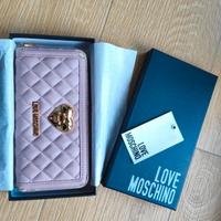 Portafoglio LOVE MOSCHINO rosa trapuntato