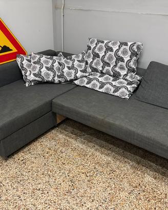 Divano angolo a sinistra con cassettone