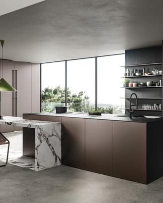 Cucina Isola&Colonne Come Riferimento Disegno