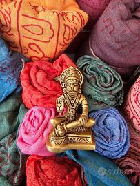 Statuetta Hanuman in ottone vintage – divinità hin