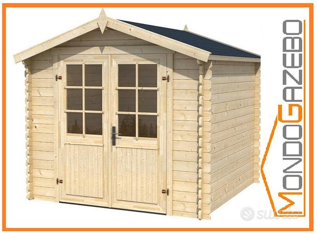 Casetta legno 250x250 28mm casa giardino attrezzi