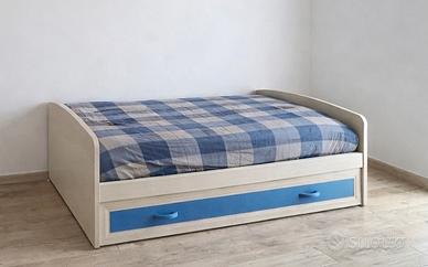 Lettino singolo con seconda rete estraibile Giesse