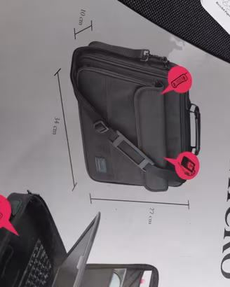 NUOVA Borsa per PC (dimensioni max pc 32 x 26 x 6)