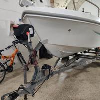 barca carrello e motore