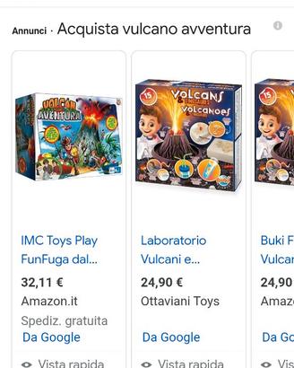 GIOCO VULCANO AVVENTURA