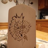 tagliere pirografato