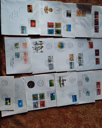 lotto 18 buste annulli francobolli Svizzera