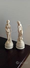 Coppia di statuette Vintage stile Capodimonte