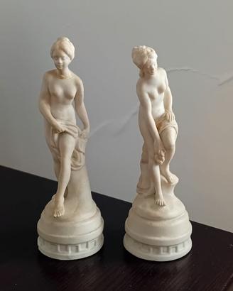 Coppia di statuette Vintage stile Capodimonte